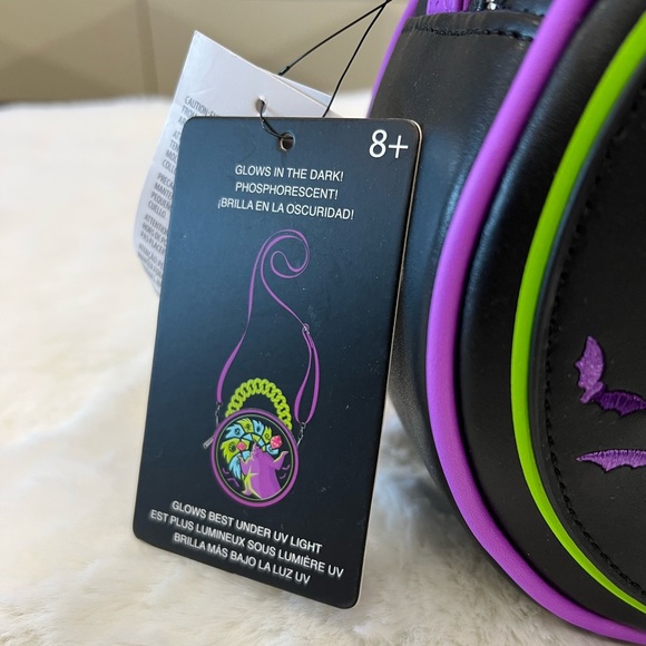 Disney Parks Oogie Boogie Loungefly Crossbody Glows in the Dark NWT - Picture 8 of 9